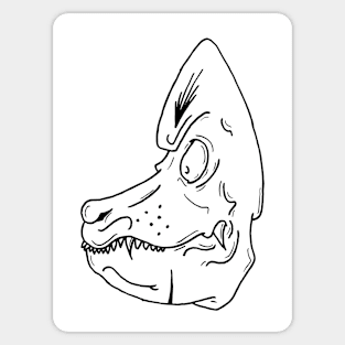 Fox mask Sticker